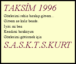 Taksim 1996